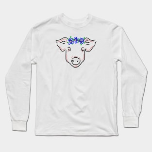 Pretty in Pink & Periwinkle Long Sleeve T-Shirt